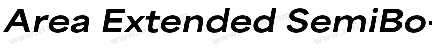 Area Extended SemiBo字体转换